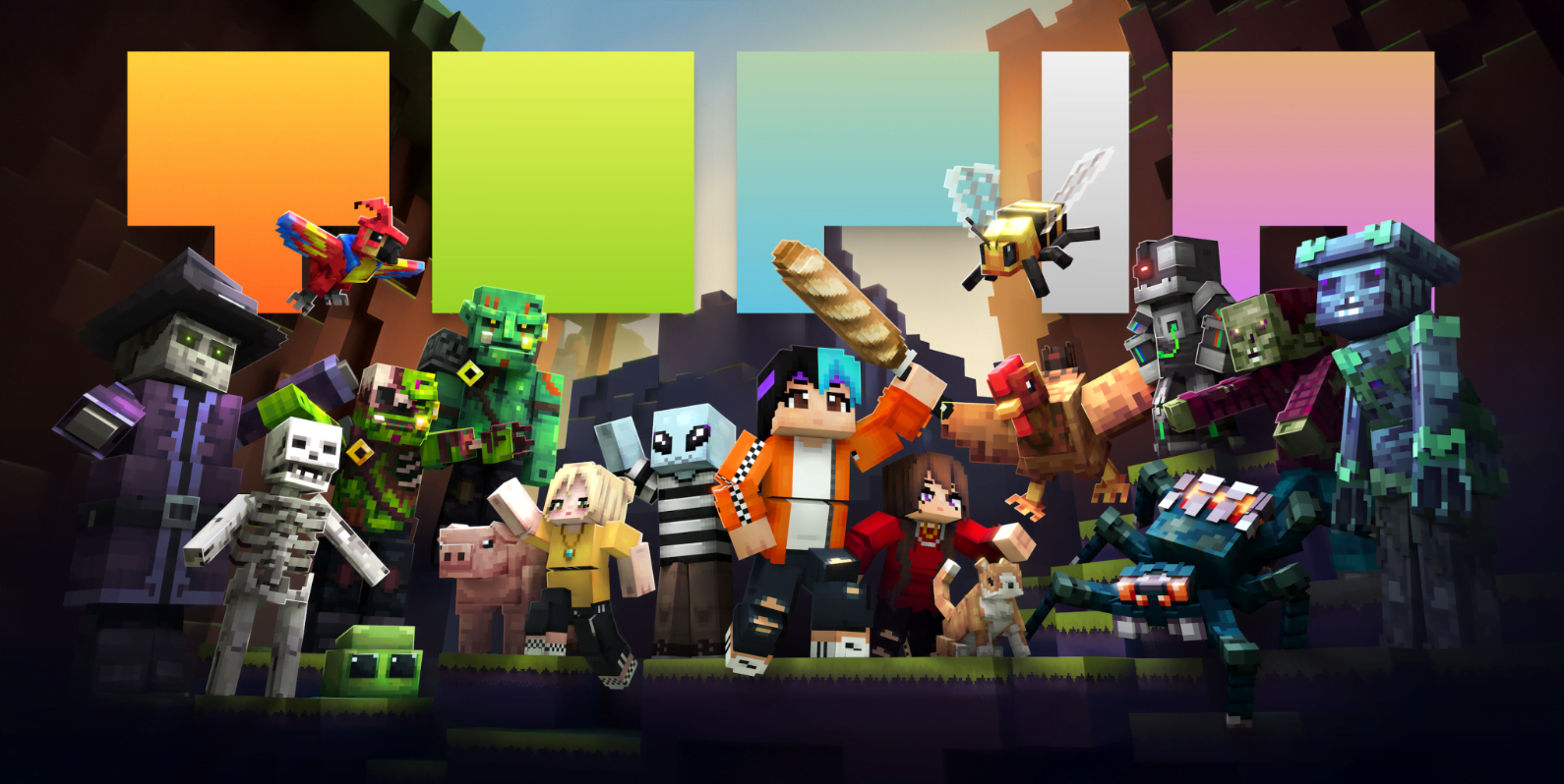 ¡NFT Worlds ahora es Topia! An illustration of the Topia! game.