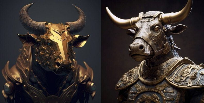 ¡ATFX se vuelve Web3 con el primer NFT! image of two Bull NFTs by ATFX