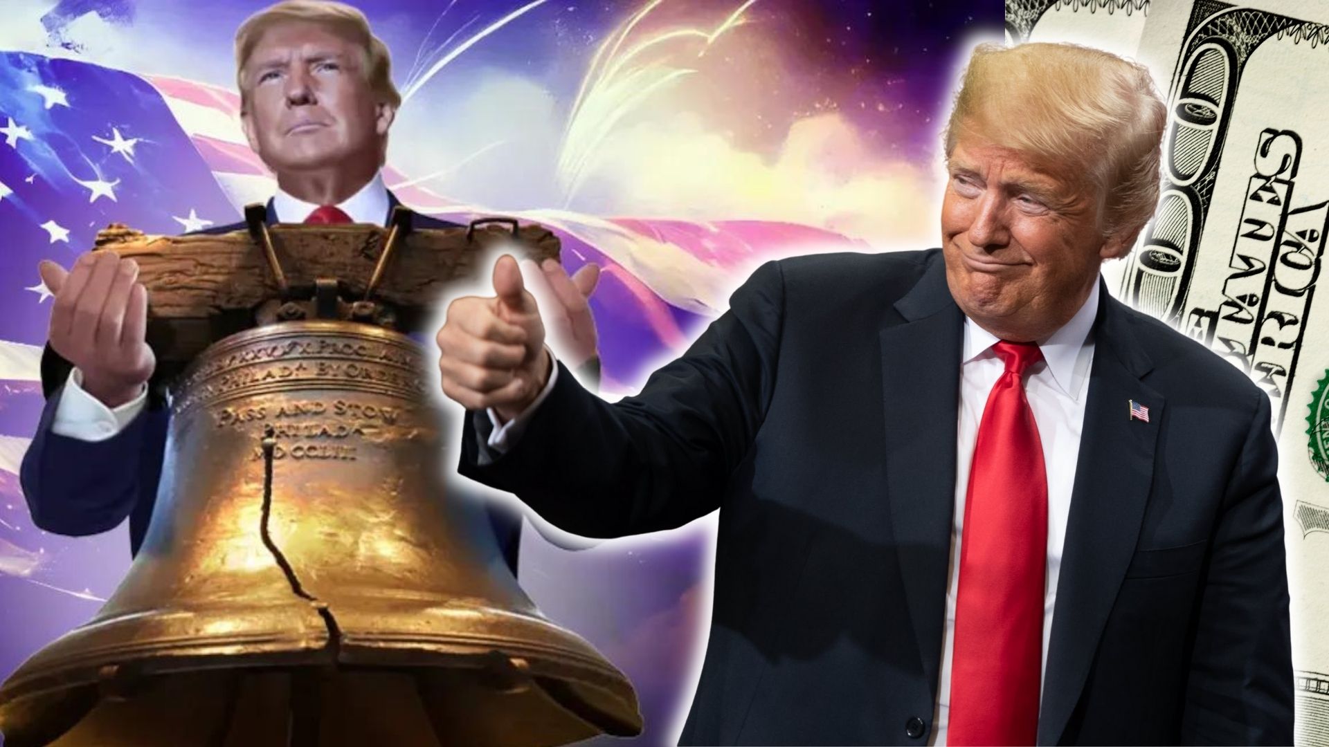 ¡Se revelan las ganancias de Trump NFT! digital images of Donald Trump