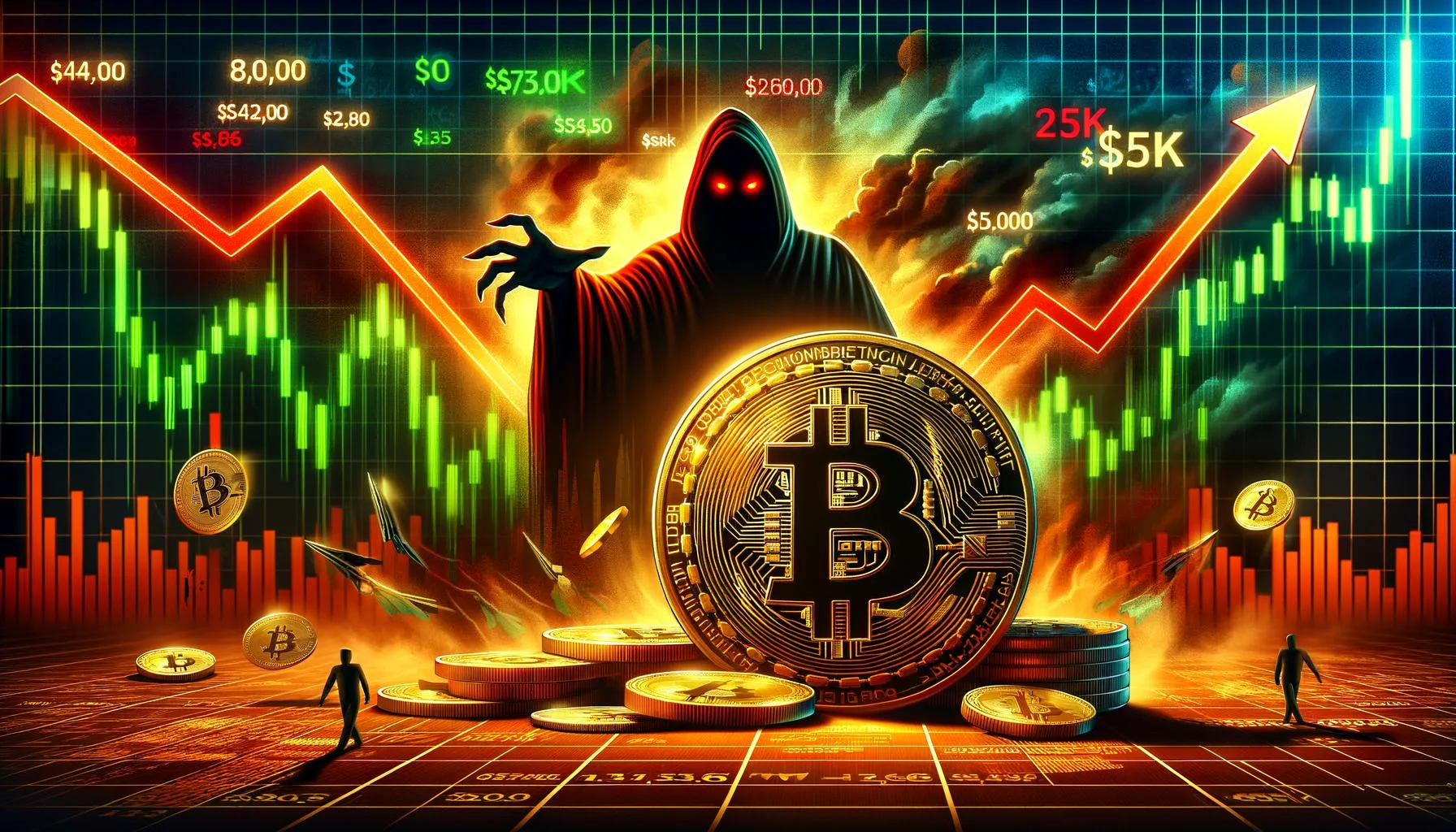 Riesgo de más pérdidas a medida que se acerca la prueba de los 55.000 dólares Bitcoin Price Turns Red