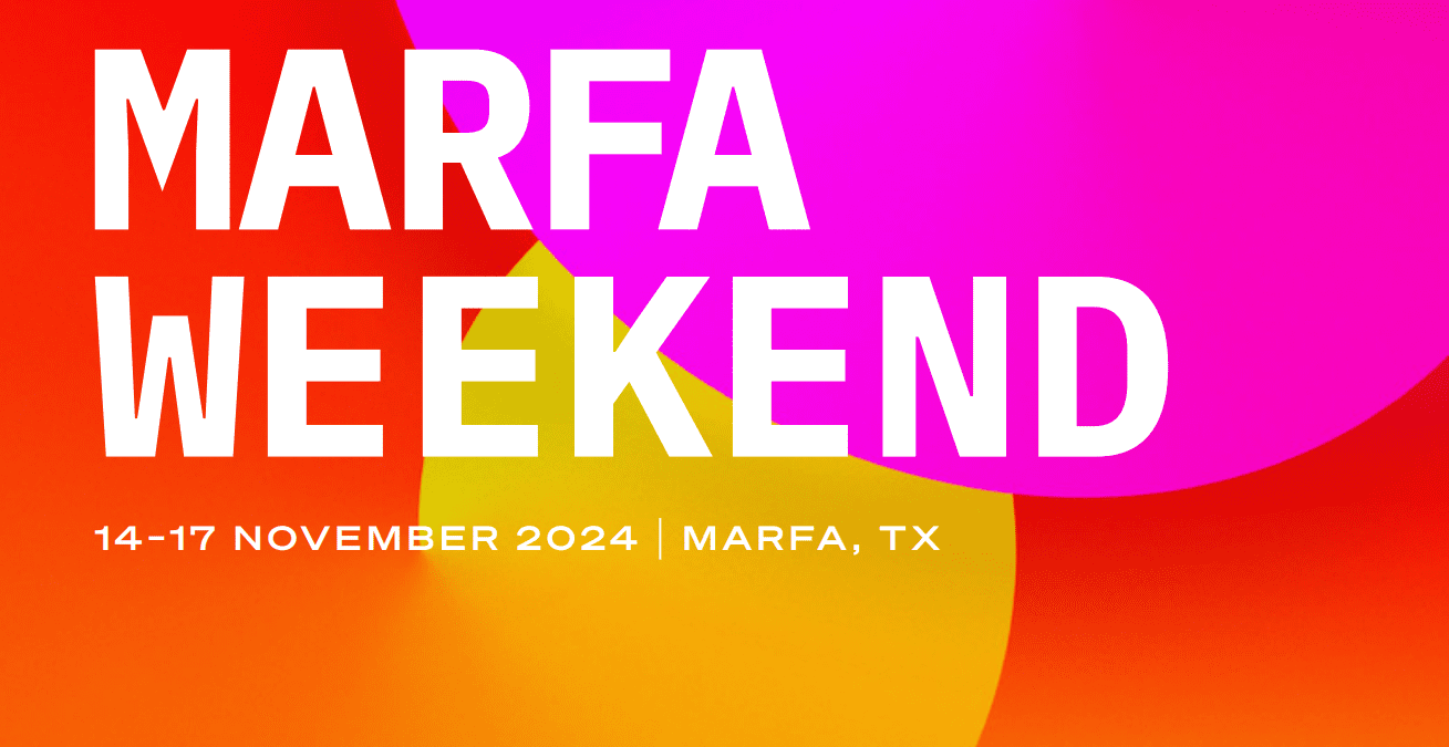 Art Blocks Marfa Weekend 2024: Celebrando el arte generativo en el corazón de Texas | CULTURA NFT | Noticias NFT | Cultura Web3 Art Blocks Marfa Weekend 2024: Celebrando el arte generativo en el corazón de Texas | CULTURA NFT | Noticias NFT | Cultura Web3