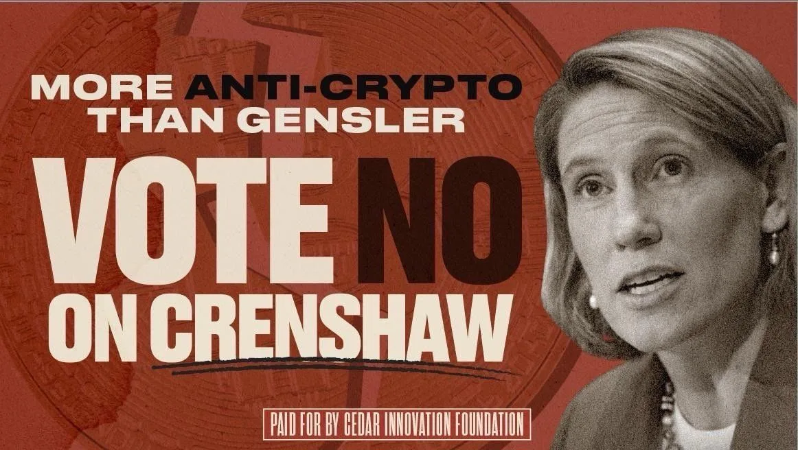 Los grupos criptográficos publican anuncios y cartas para oponerse a la nominación del comisionado demócrata de la SEC en EE. UU. The Cedar Innovation Foundation has launched ads to oppose SEC Commissioner Caroline Crenshaw.