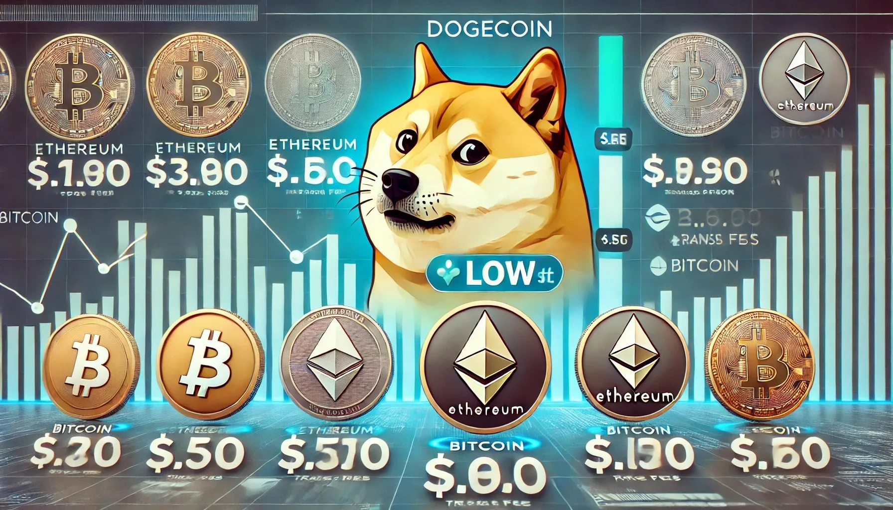 ¿Es Dogecoin barato? Cómo se comparan las tarifas de DOGE con las principales monedas Dogecoin