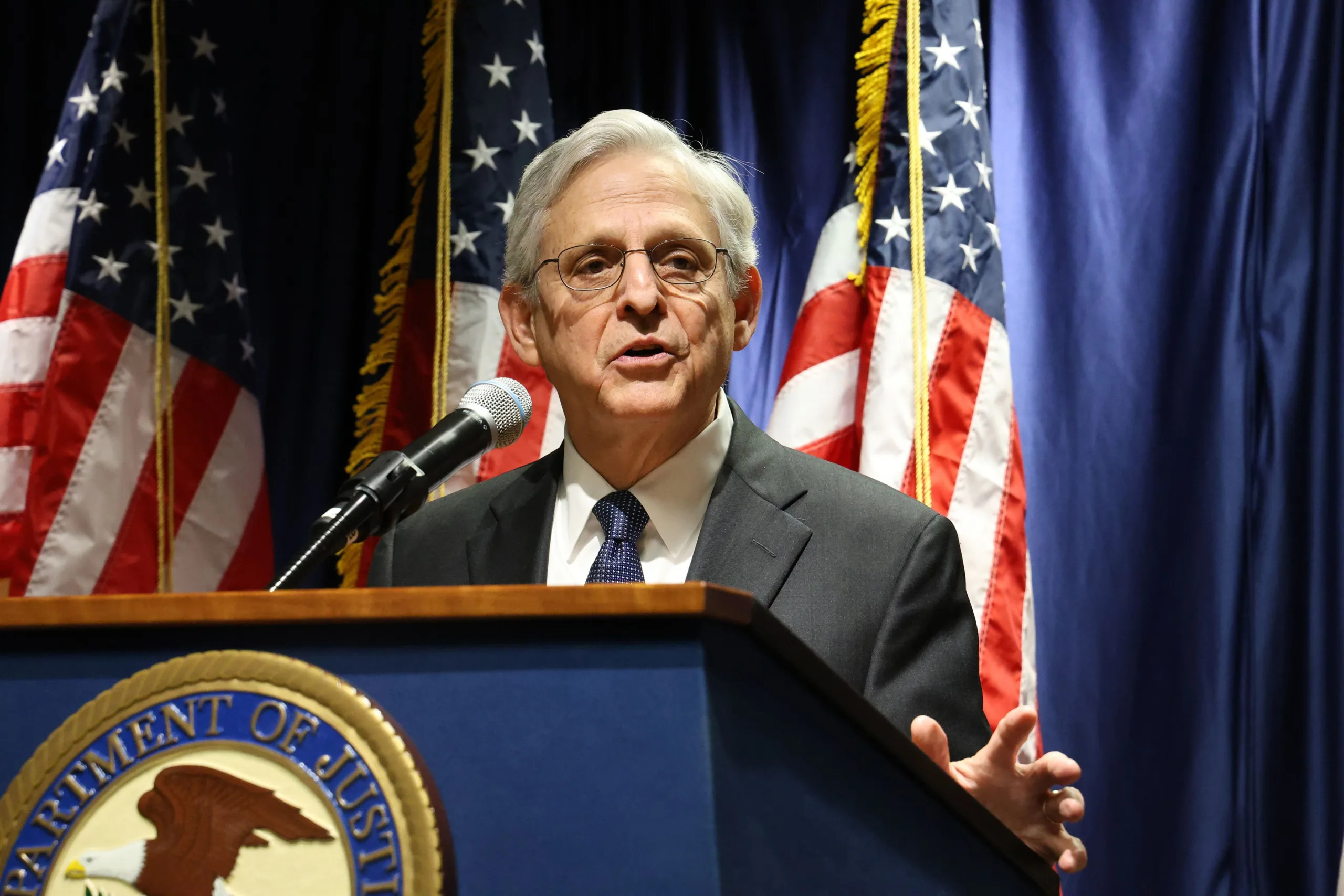 Hombre de Texas demanda al fiscal general por el procesamiento del Departamento de Justicia de los desarrolladores de software criptográfico U.S. Attorney General Merrick Garland (Photo by Jefferson Siegel-Pool/Getty Images)