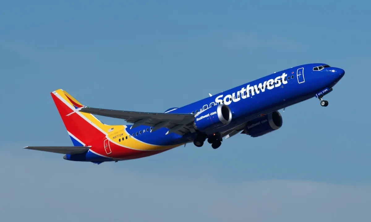 Cellpoint y Southwest desarrollan la asociación de pago Southwest Airlines plane