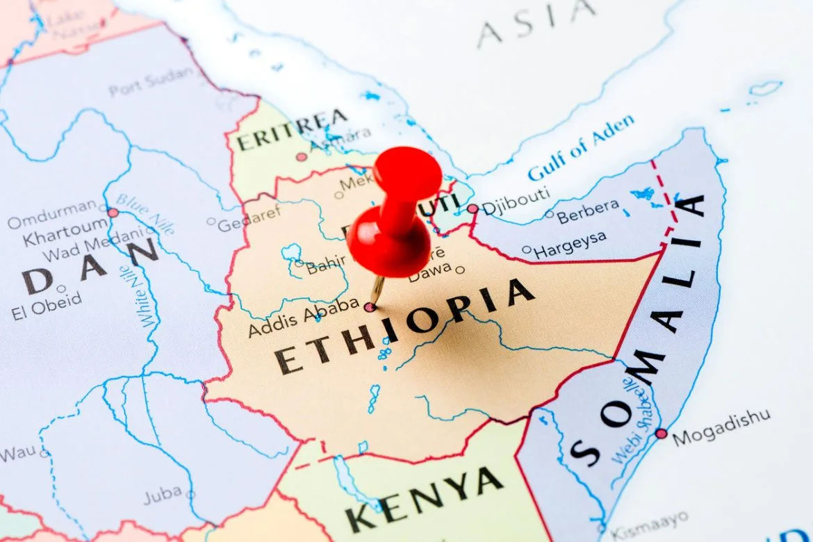 MasterCard se asocia con Ethio Telecom para estimular la inclusión financiera y la creación de riqueza en Etiopía Map Ethiopia